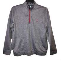 Golf Quarter Zip Pullover Thermalflux grey Red Medium