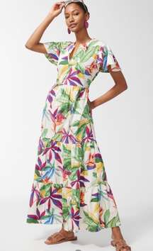 NWT Hawaiian Botanical Floral Maxi Dress SZ 0 Spring Vacation $159