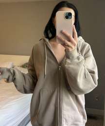 Oversized Zip Up Hoodie