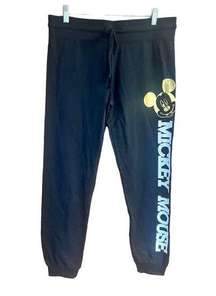 Disney Womans Mickey Mouse Sweat pants Sz L 11-13 NWT