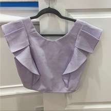 NWT  PURPLE CECILIA LINEN TOP