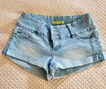 size 7 denim shorts