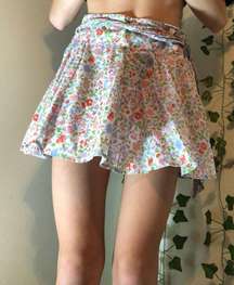 Vintage Floral Miniskirt