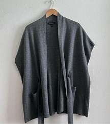 Banana Republic Gray Tie Poncho