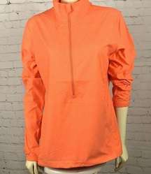 Cutter & Buck 1/2 zip Windbreaker Med EUC Orange