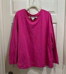 Ava & Viv pink crew neck sweatshirt size 3X