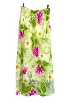 Pierre Cardin Vintage Spring Floral Column Maxi Skirt size 12