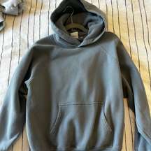 Aritzia TNA sweatfleece cozy fleece perfect hoodie slate blue