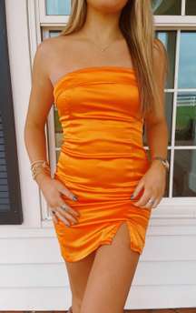 Mini Orange Dress