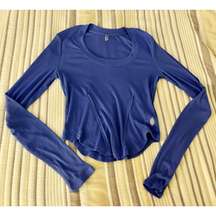 Fp Movement Scoop Neck Ribbed Long Sleeve Tee 