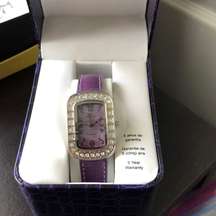 New Minicci Purple Rhinestone Fashion Watch