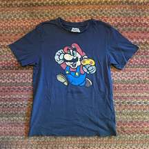 SUPER MARIO NAVY MUSHROOM GRAPHIC TEE