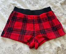 Pink Plaid Pajama Shorts 