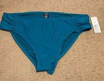 New NWT Womens Teal Green Catalina Missy Plus Side Tab Swim Bottoms Size 3X