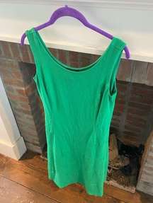 Alfani Womens Kelly Green Tank Style Fitted Dress Casual Golf size XS