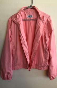 Coral Bay Golf Lightweight Pink Jacket Womens Windbreaker Zipped Front Size 2XL