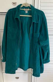 Vintage Corduroy Teal Jacket