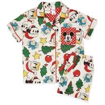 Peter Alexander Mickey Mouse Christmas pattern short pj set size S