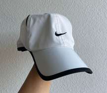 White  Fit Running Hat