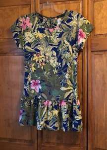 NWT TCEC Boutique Navy Floral Dress Small