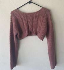 Tic Toc mauve pink long sleeve sweater.