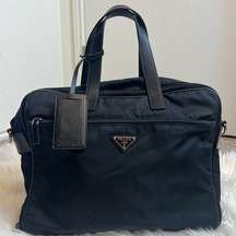 Prada Tessuto Messenger Bag With Laptop Case Adjustable Strap/lock