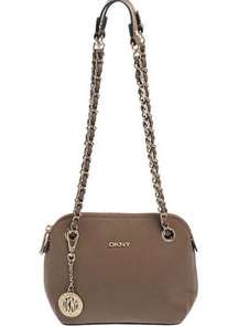 NWOT DKNY Brown Leather Bryant Park Shoulder Bag