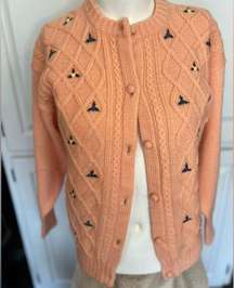 Smiths of Bermuda Vintage worsted Wool Cardigan Sweater size 38