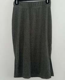 Olive green  mid-length skirt small