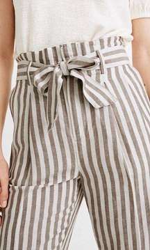 Paper bag Striped Pants