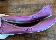 G.H. Bass Co Women’s Lexi Ballet Flat Shoe Magenta Soft Leather Women’s Size 8