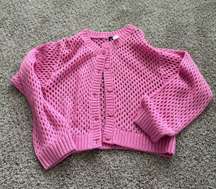 Pink Crochet Sweater