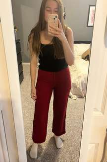 red trousers