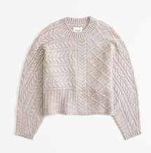 Abercrombie Cable Crew Dolman Sweater 