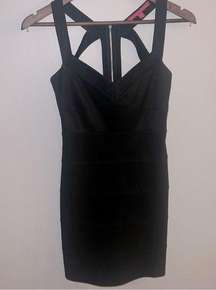 WALTER BY WALTER BAKER Women’s Black Sleeveless Back Cut Out Bandage Mini Dress