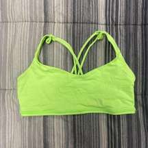 Lululemon Free To Be Bra Zippy Green 6