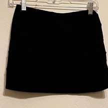 Solemio Women Black Casual Skirt S mini