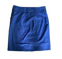 Anthropologie Floreat Ruffle Back Skirt Blue Size 6