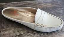 Marc Joseph New York Mule Womens 8 White Napa Park Ave Mocassin Slide Brazil New