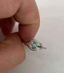 Aqua Sparkle Ring 