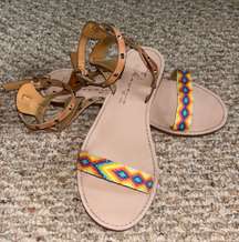 Cherie embroidered sandals