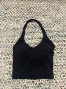 Black Halter Align Top