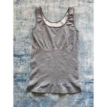 Skinnygirl Heathered Gray Smoother & Shaper Compression Tank Top XL