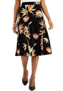 Kasper Floral Print Skirt - Size L