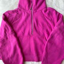 Lululemon Oversized Sonic Pink Funnel-Neck Scuba Half Zip