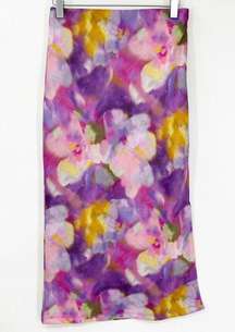 NEW  Edy Satin Slip Skirt S Purple