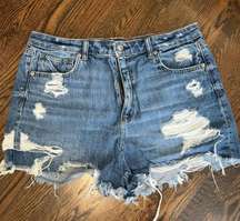 High-Waisted Denim Jean Shorts