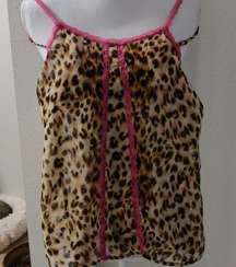 Cheetah animal print camisole size small