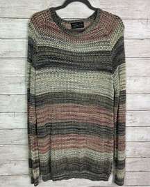 Pull & Bear Multicolor Open Knit Sweater