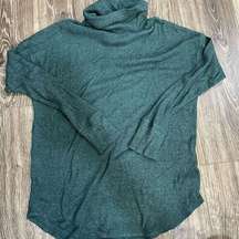 American Eagle Teal Ribbed Turtleneck Sweater